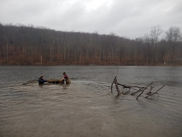 Maryland DNR Builds Fish Habitat at Cunningham Falls