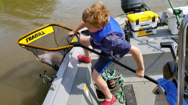 Frabill Trophy Haul™ Makes Netting Fish Child's Play
