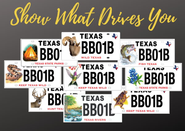 Texas: Support Texas Parks and Wildlife with Specialty Plates | Outdoor
