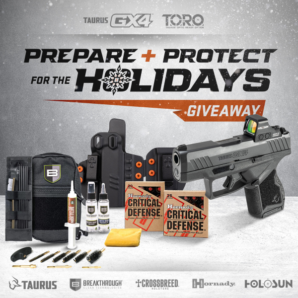 Taurus GX4 T.O.R.O Prepare + Protect Holidays Giveaway