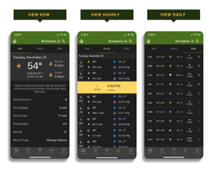 Moultrie Mobile Adds New Weather Feature to App