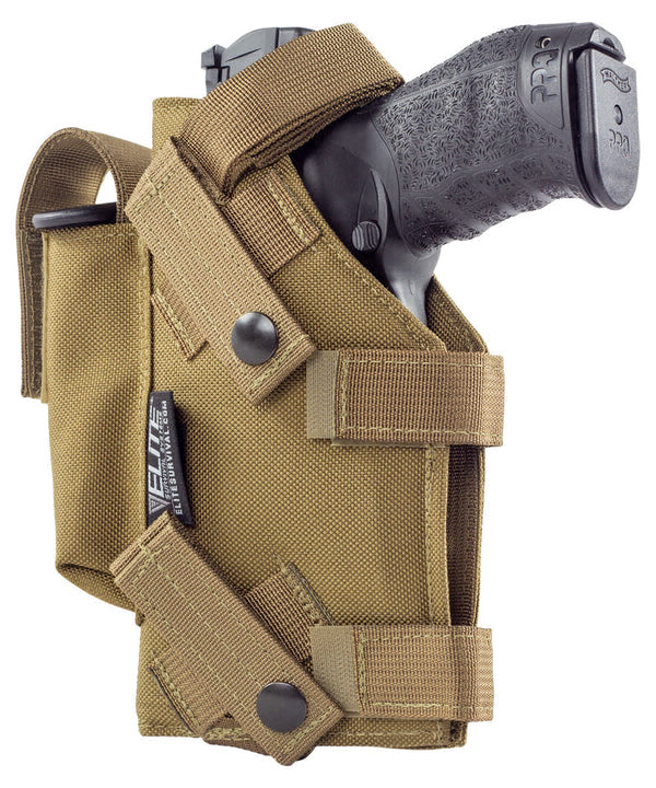 Tactical vest with shop holster