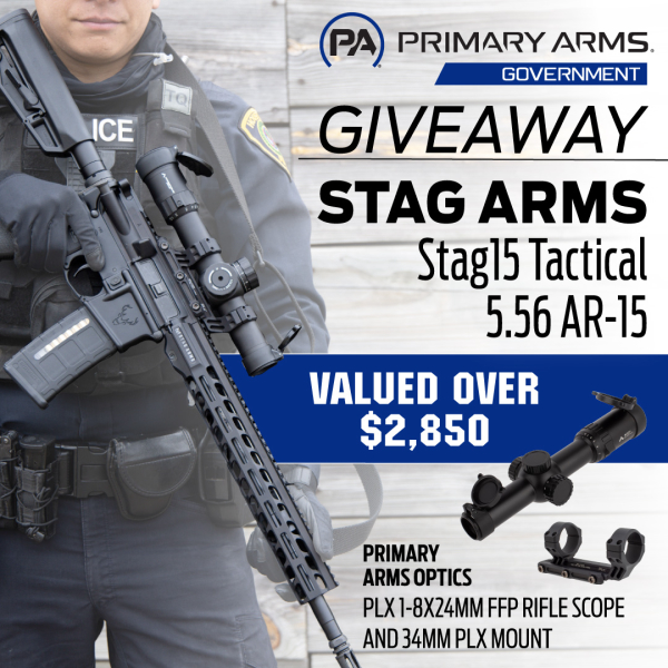 Primary Arms Government Giveaway for Military and First Responders Only