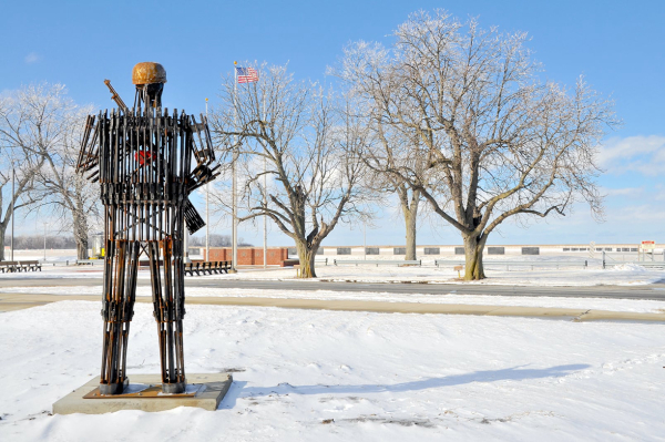 towering-reclaimed-rifle-statues-now-on-display-at-cmp-facilities