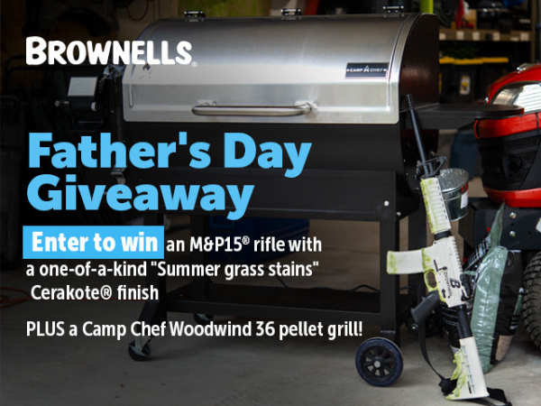 Brownells Giving Away Rifle with "Summer Grass Stains" & Grill for Father's Day