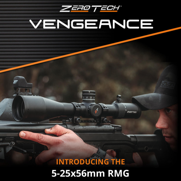 ZeroTech Optics Announces the Vengeance 5-25x56 FFP RMG