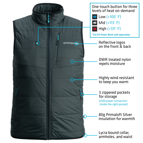 Whitewater Fishing Torque™ Insulated Heated Vest