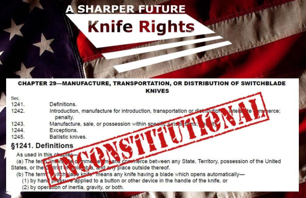 Knife Rights Sues to End Unconstitutional Federal Switchblade Act