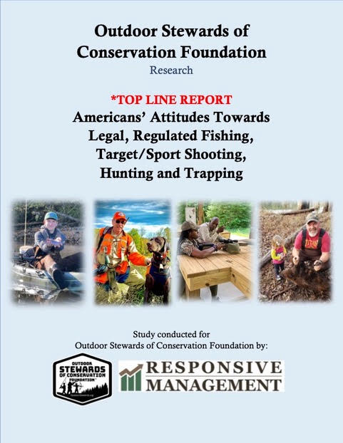 OSCF Research Shows Decline in Gen Pop Support of Fishing, Target Shooting and Hunting