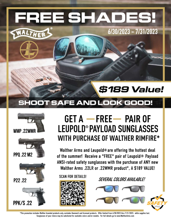 Walther Arms Kicks Off Shoot Safe and Look Good Summer Rimfire Promotion