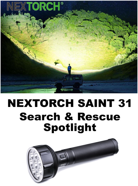 NEXTORCH Introduces the Saint Torch 31 Ultra-Bright Searchlight