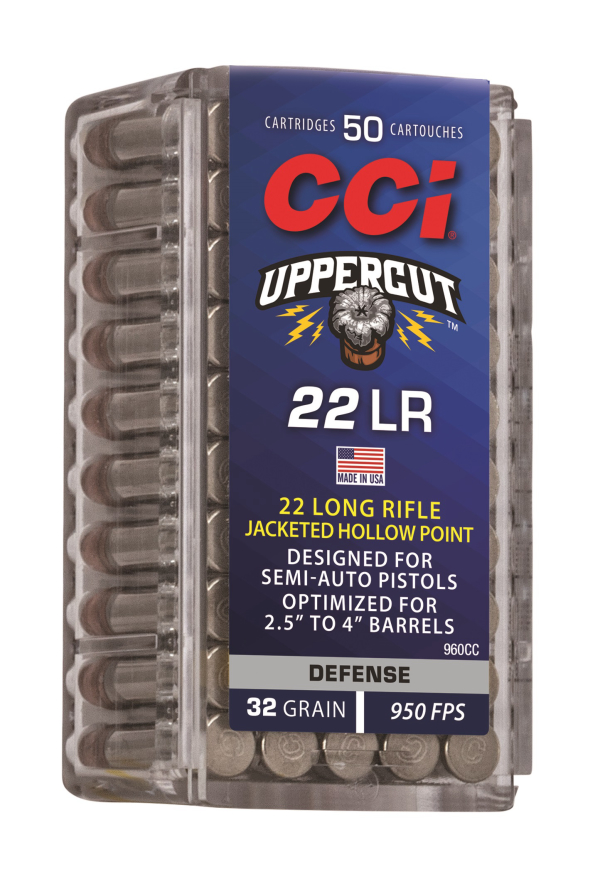 CCI Releases New Uppercut Defense 22 LR Rimfire Ammunition