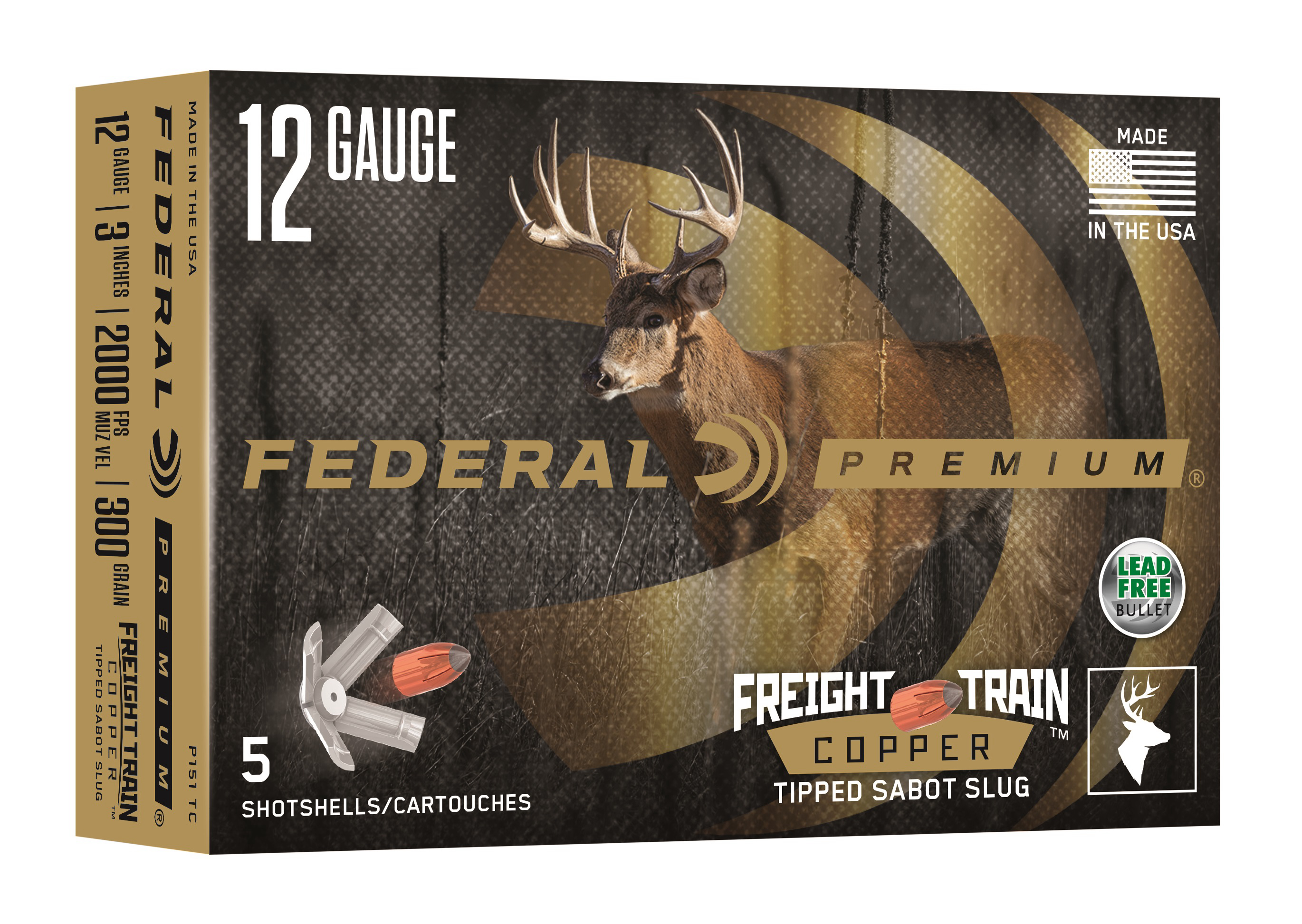 Federal Announces All-New Freight Train Copper Tipped Sabot Slugs