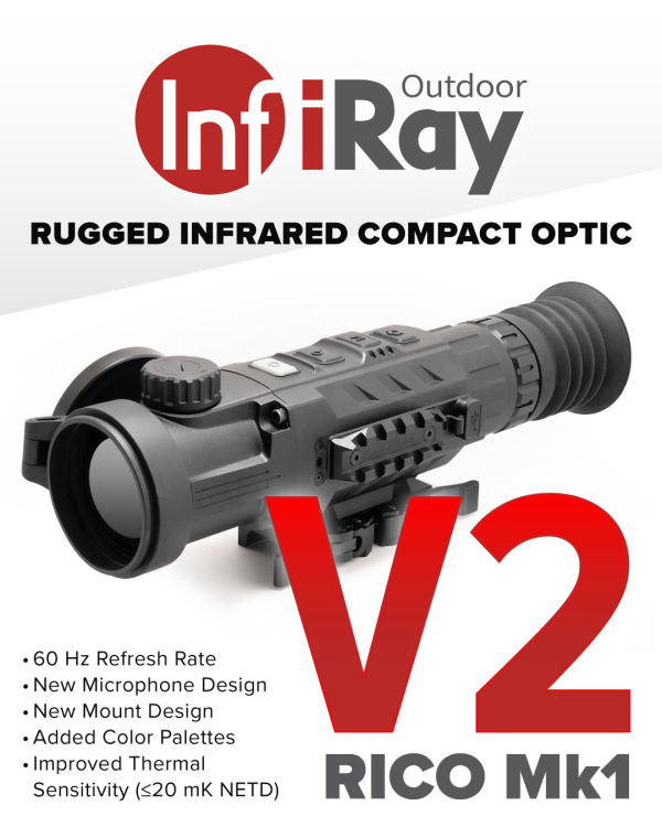 InfiRay Outdoor Announces RICO Mk1 V2 640 50mm Thermal Weapon Sight (RH50V2)