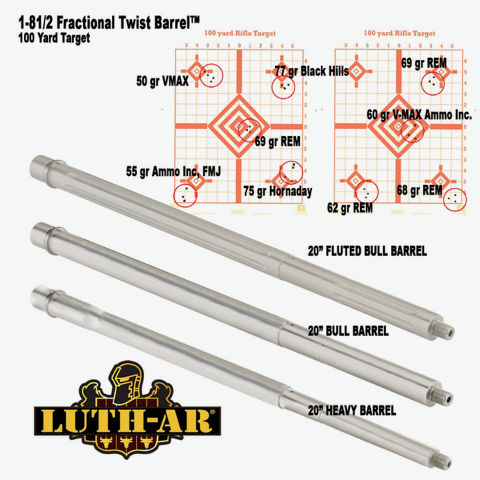 Fractional Twist AR BarrelsFractional Twist AR Barrels  