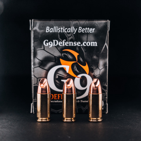 G9 Defense 9mm External Hollow Point Personal Defense Ammo