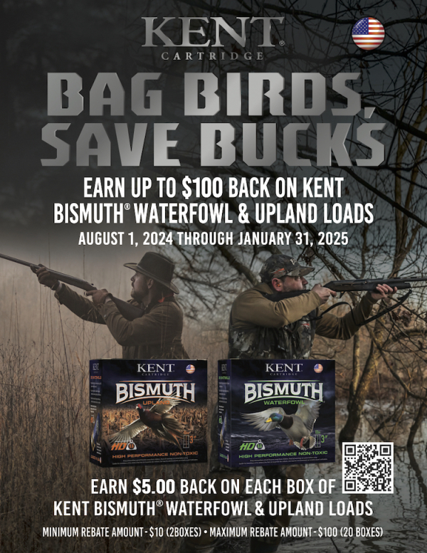 Kent Cartridge Opens Bismuth Rebate Program: Up to $100 Back