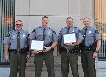 Macomb DNR Officers Receive Wildlife Officer of the Year, Lifesaving Honors